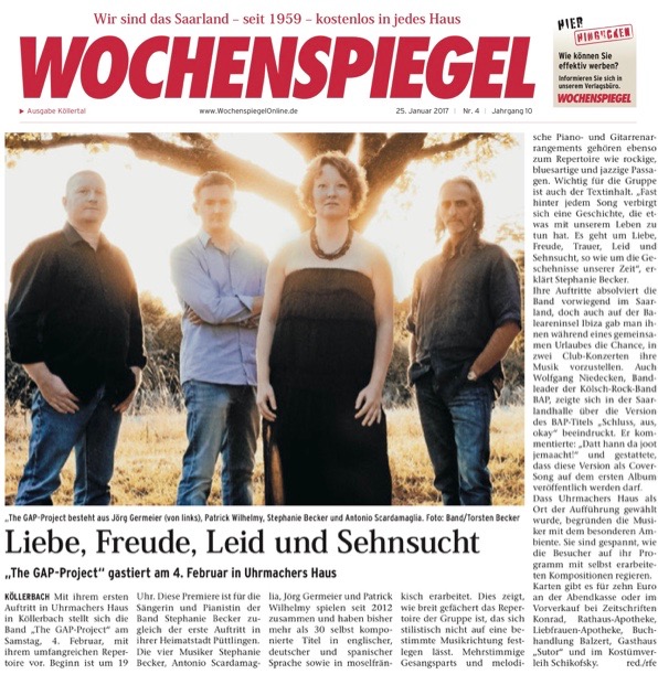 Uhrmachers Haus Wochenspiegel-Bericht